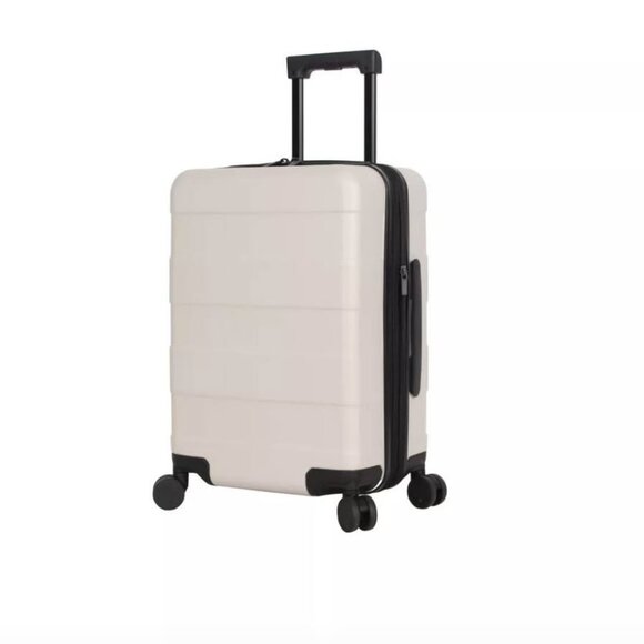 Hardside Carry-On Spinner Suitcase (Beige/Cream) - Picture 3 of 6
